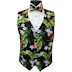 Hawaiian Floral Destination Vest and Bow Tie Set