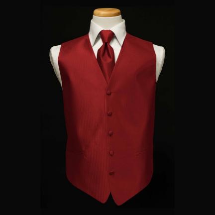 Custom Color Luxury Vest and Tie Set
