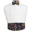 Fat Tuesday Cummerbund and Bow Tie Set
