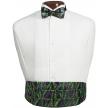 Mardi Gras Bourbon Street Cummerbund and Bow Tie Set