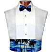 Tradewinds Cummerbund and Bow Tie Set