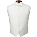 White Piqu&eacute; Tuxedo Vest and Bow Tie Set