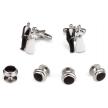Bride and Groom Cufflink and Stud Set