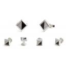 Cinema Sterling Silver Cufflink and Stud Set