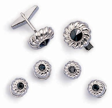 Frisco Sterling Silver Cufflinks and Studs
