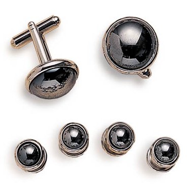 Silver Security Cufflinks and Studs