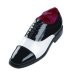Two Tone Balmoral Cap Toe Formal Tuxedo Shoes