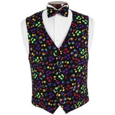 Musical Notes Vest and Bow Tie Set