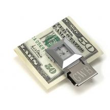 Stainless Steel Clock and Money Clip